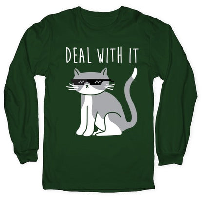 Deal With It Cat Longsleeve Tee