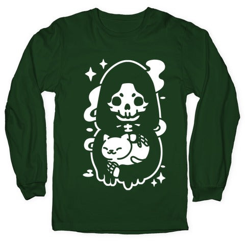 Death and Kitty Longsleeve Tee