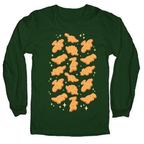 Dino Nuggies Pattern Longsleeve Tee