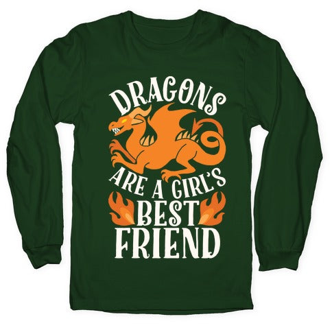 Dragons Are A Girl's Best Friend Longsleeve Tee