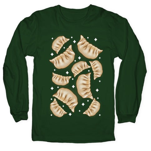 Dumplings Pattern Longsleeve Tee