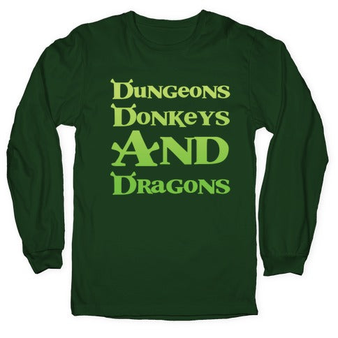 Dungeons, Donkeys and Dragons Longsleeve Tee