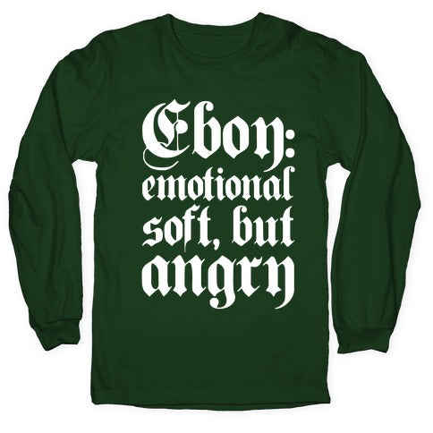 Eboy Definition White Print Longsleeve Tee