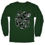 Goth Makeup Pattern Longsleeve Tee