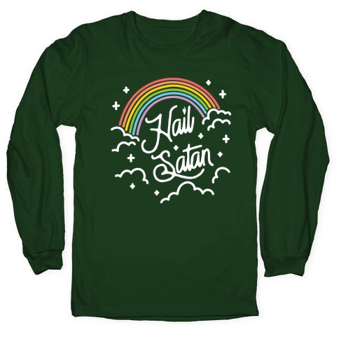 Hail Satan Rainbow Longsleeve Tee