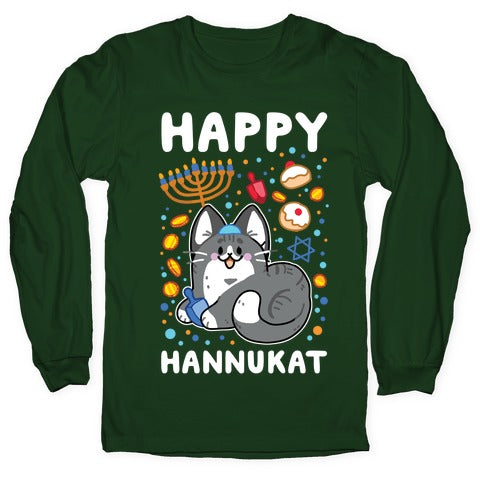 Happy Hannukat Longsleeve Tee