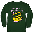He Was A Ssssk8er Boi Skater Snake Longsleeve Tee