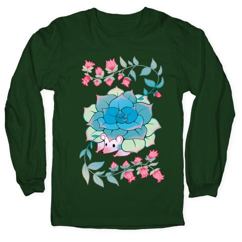 Hedgehog Succulent Longsleeve Tee