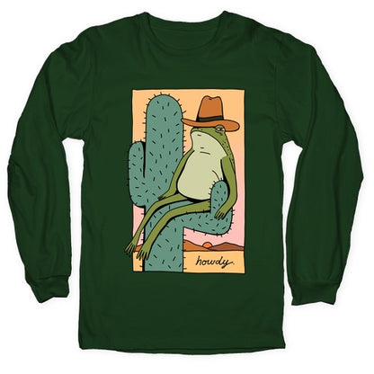 Howdy Frog Cowboy Longsleeve Tee