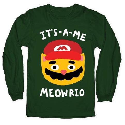 It's A Me Meowrio Longsleeve Tee