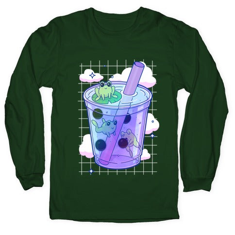 Kawaii Boba Frogs Longsleeve Tee