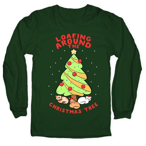 Loafing Around The Christmas Tree Longsleeve Tee