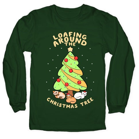 Loafing Around The Christmas Tree Longsleeve Tee