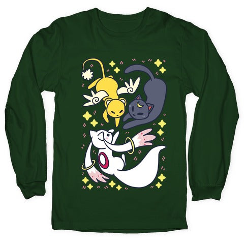 Magical Mascots - Luna, Kero and Kyubey Longsleeve Tee