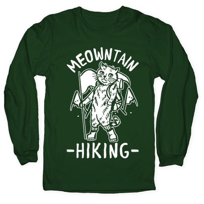 Meowntain Hiking Cat Longsleeve Tee