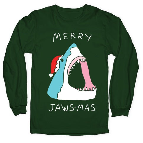 Merry Jaws-mas Christmas Longsleeve Tee