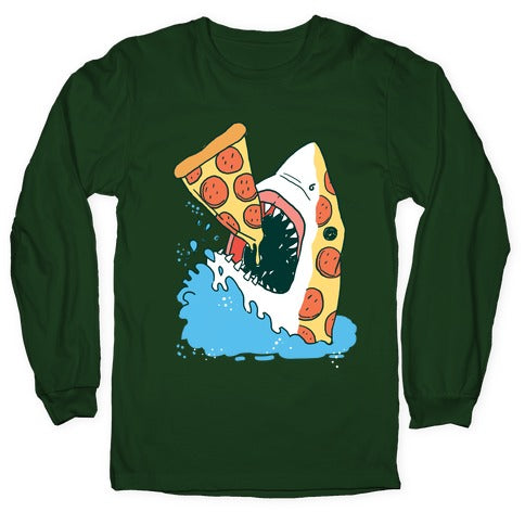 Pizza Shark Longsleeve Tee