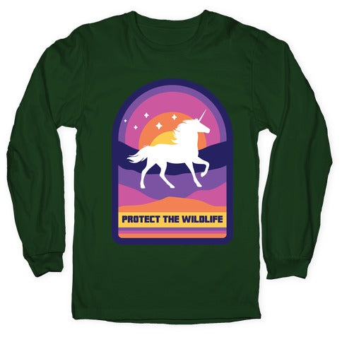 Protect The Wildlife (Unicorn) Longsleeve Tee