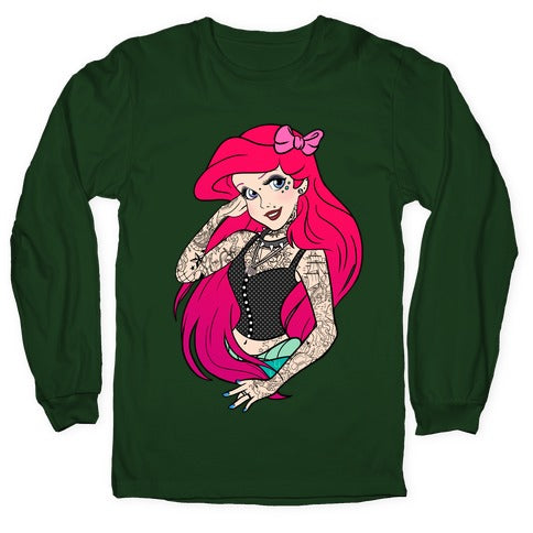 Punk Ariel Parody Longsleeve Tee