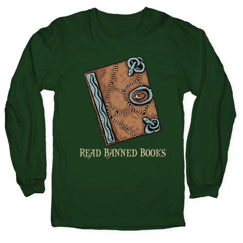 Read Banned Books Spellbook Longsleeve Tee