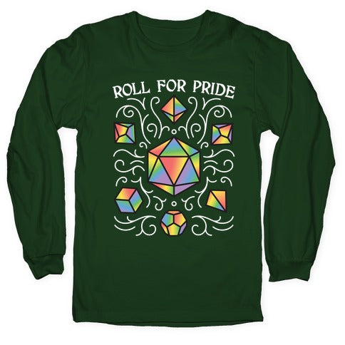 Roll For Pride DnD Dice Longsleeve Tee