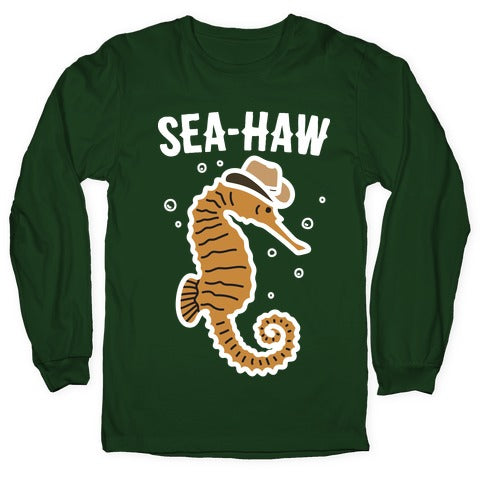 Sea Haw Seahorse Cowboy Longsleeve Tee