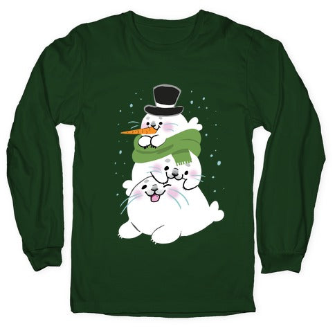 Seal Stack Snowman Longsleeve Tee