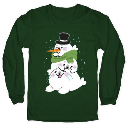Seal Stack Snowman Longsleeve Tee