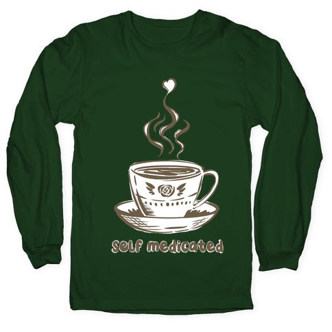 Self Medicated Coffee Longsleeve Tee