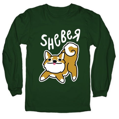 Sheber Derpy Shiba Longsleeve Tee