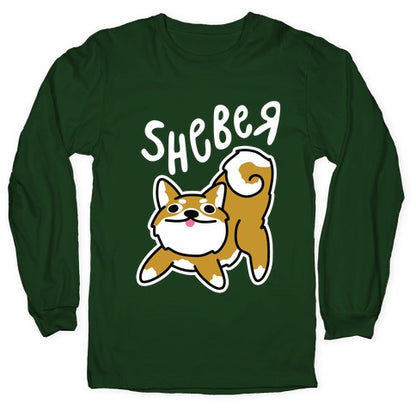 Sheber Derpy Shiba Longsleeve Tee