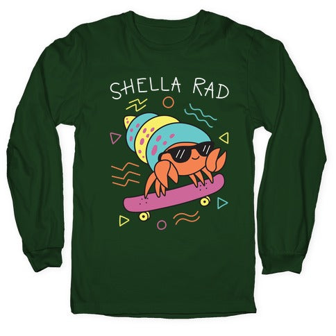 Shella Rad Crab Longsleeve Tee