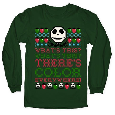 Skellington Ugly Sweater Longsleeve Tee