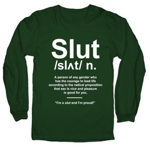 Slut Definition Longsleeve Tee