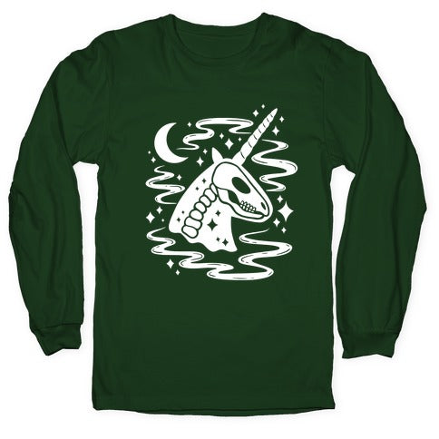 Spooky Ghost Unicorn Longsleeve Tee