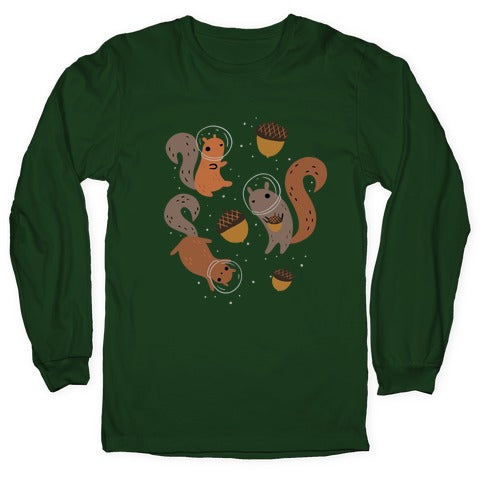 Squirrels In Space Longsleeve Tee