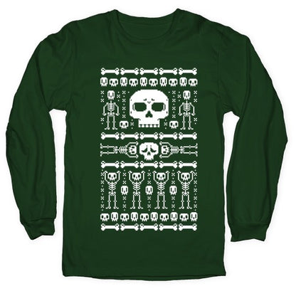 Ugly Skeleton Sweater Longsleeve Tee