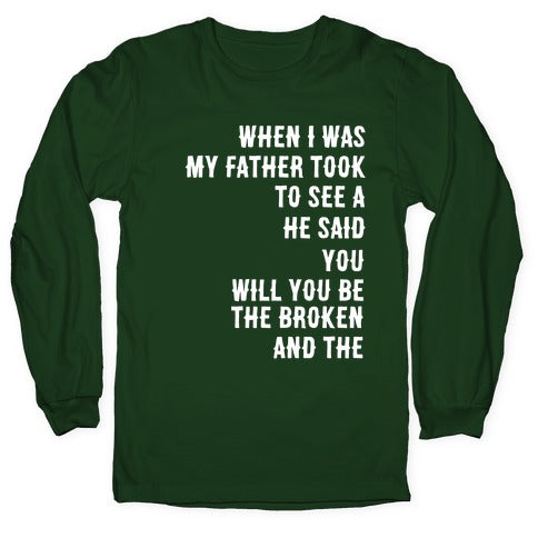 When I Was a Young Boy (1 of 2 pair) Longsleeve Tee