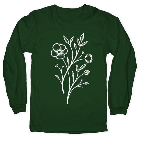 Wildflower Stippled Tattoo Longsleeve Tee