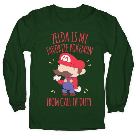 Zelda Is My Favorite Pokemon Longsleeve Tee
