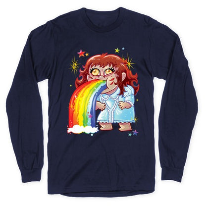 90's Rainbow Barfing Exorcist Longsleeve Tee