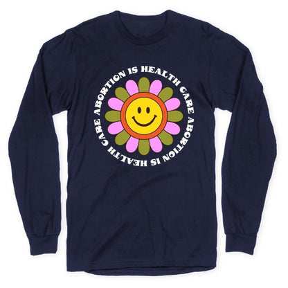 Abortion is Health Care Retro Longsleeve Tee