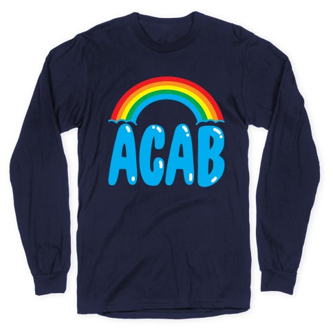 ACAB White Print Longsleeve Tee