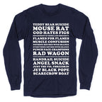 Andy Dwyer Band Names Longsleeve Tee