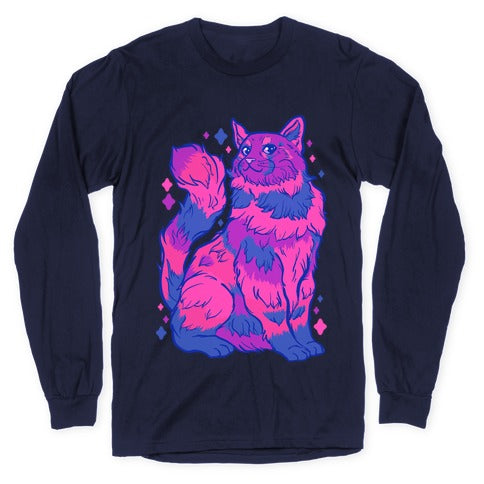Bisexual Pride Cat Longsleeve Tee