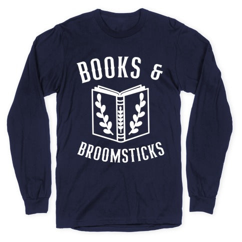 Books And Broomsticks Longsleeve Tee