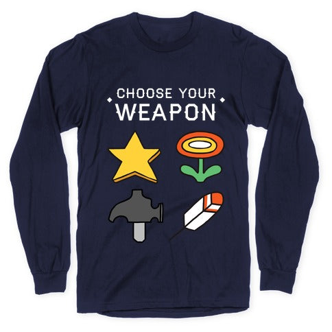 Choose Your Weapon Parody Longsleeve Tee