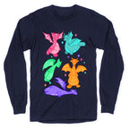 Colorful Dragons Longsleeve Tee
