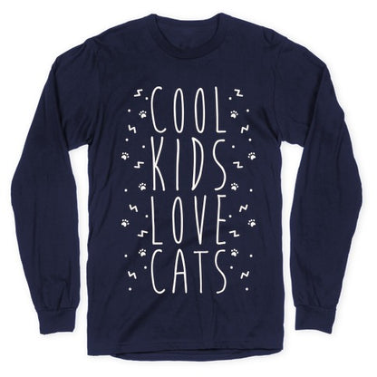 Cool Kids Love Cats Longsleeve Tee