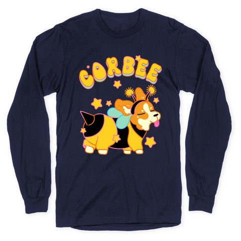 Corbee Corgi in a Bee Costume Longsleeve Tee